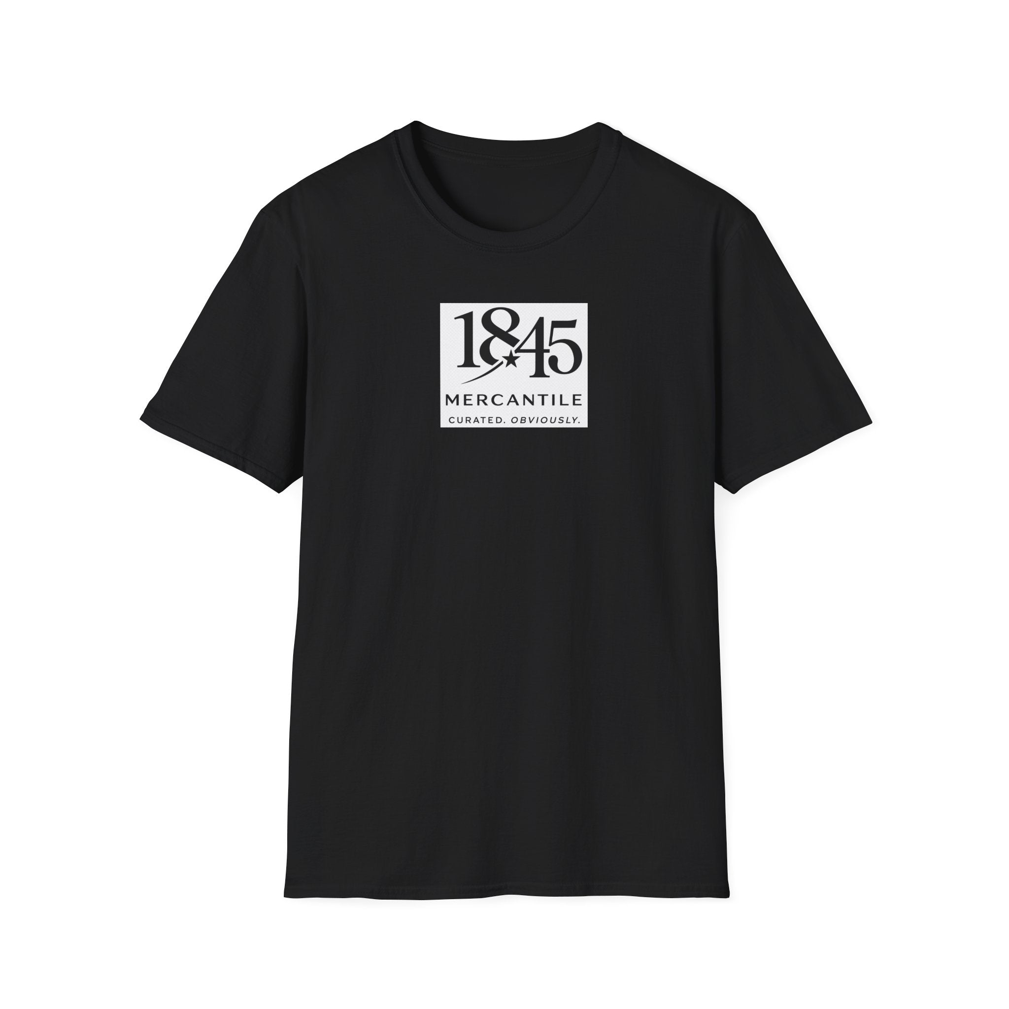 1845 Mercantile Logo T-Shirt — Frisco TX Rail District Minimalist Tee