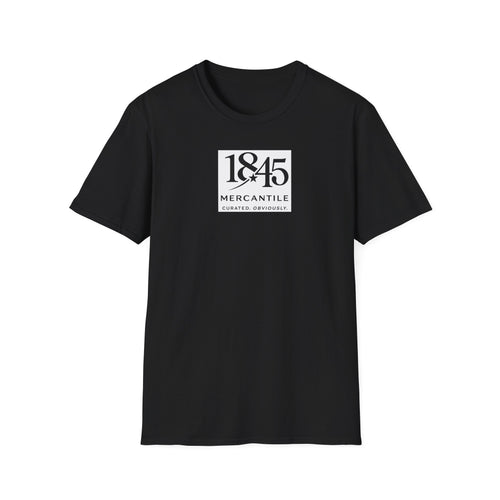 1845 Mercantile Logo T-Shirt — Frisco TX Rail District Minimalist Tee