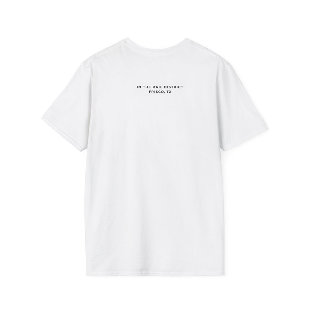 1845 Mercantile Logo T-Shirt — Frisco TX Rail District Minimalist Tee