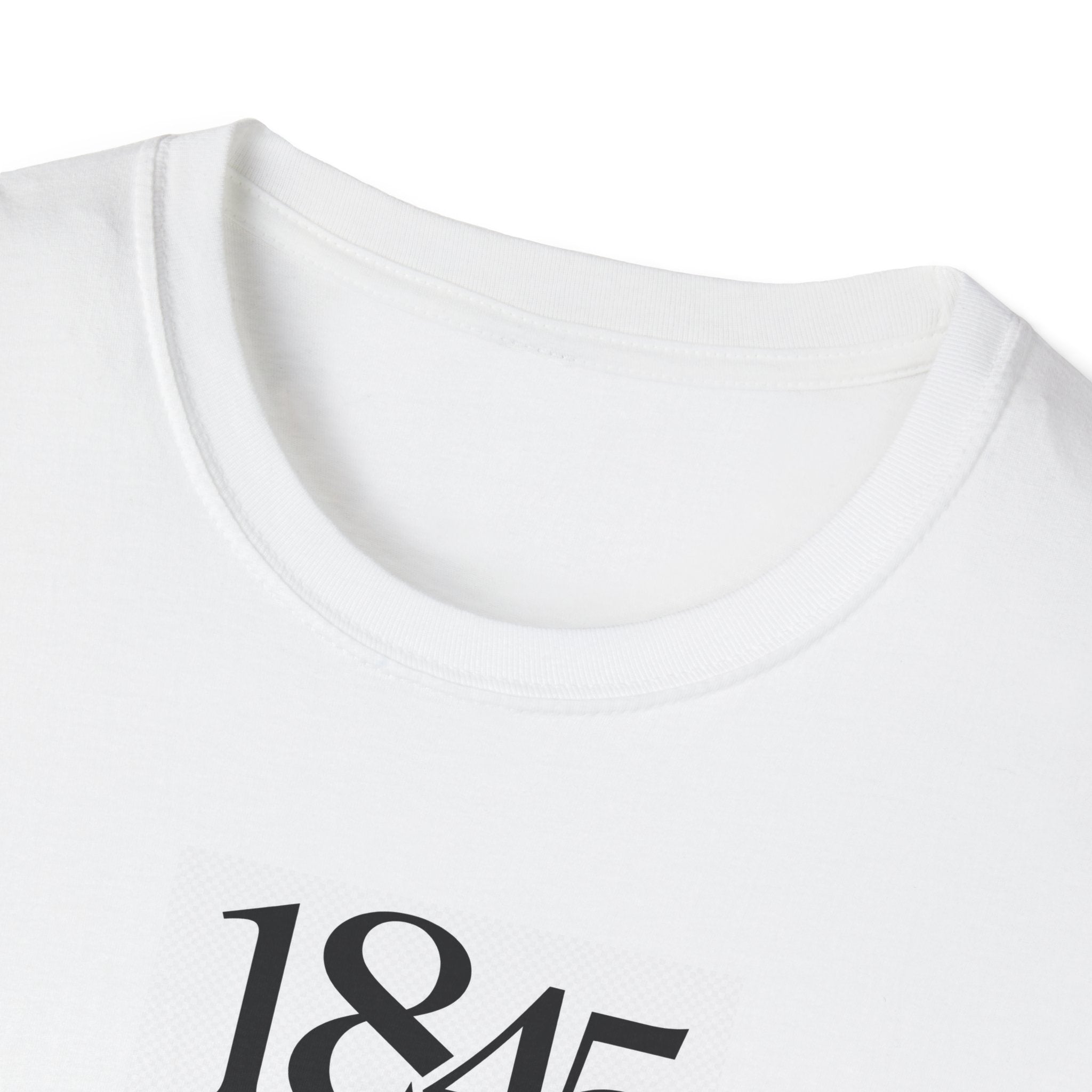 1845 Mercantile Logo T-Shirt — Frisco TX Rail District Minimalist Tee