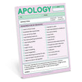 Apology Note Pad