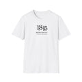 1845 Mercantile Logo T-Shirt — Frisco TX Rail District Minimalist Tee
