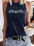 Allegedly Printed Blue Tank