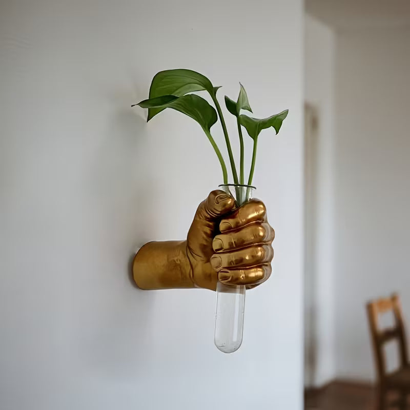 Modern Hand-Shaped Wall Vase