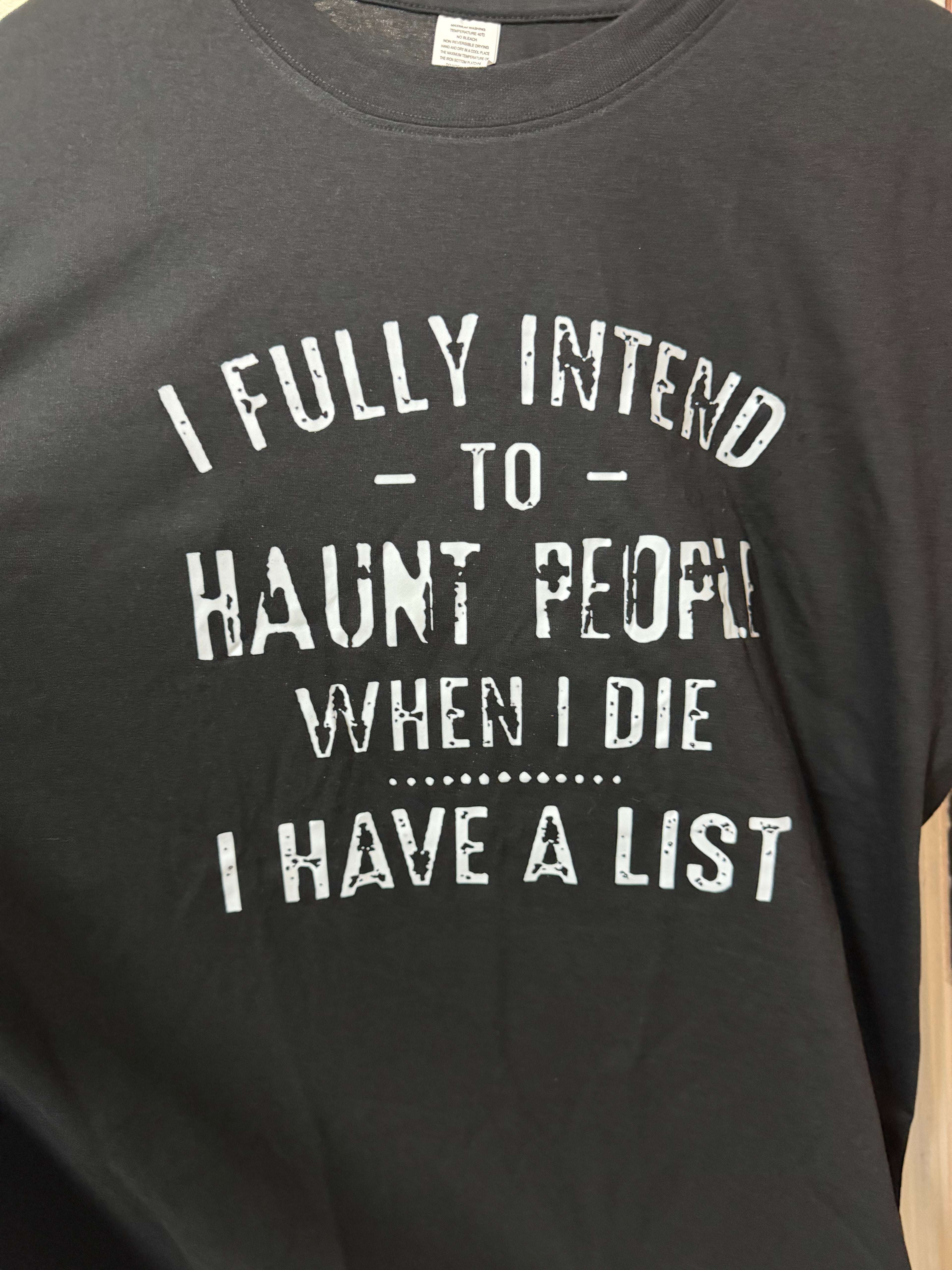 Tee Fully Intend to Haunt People