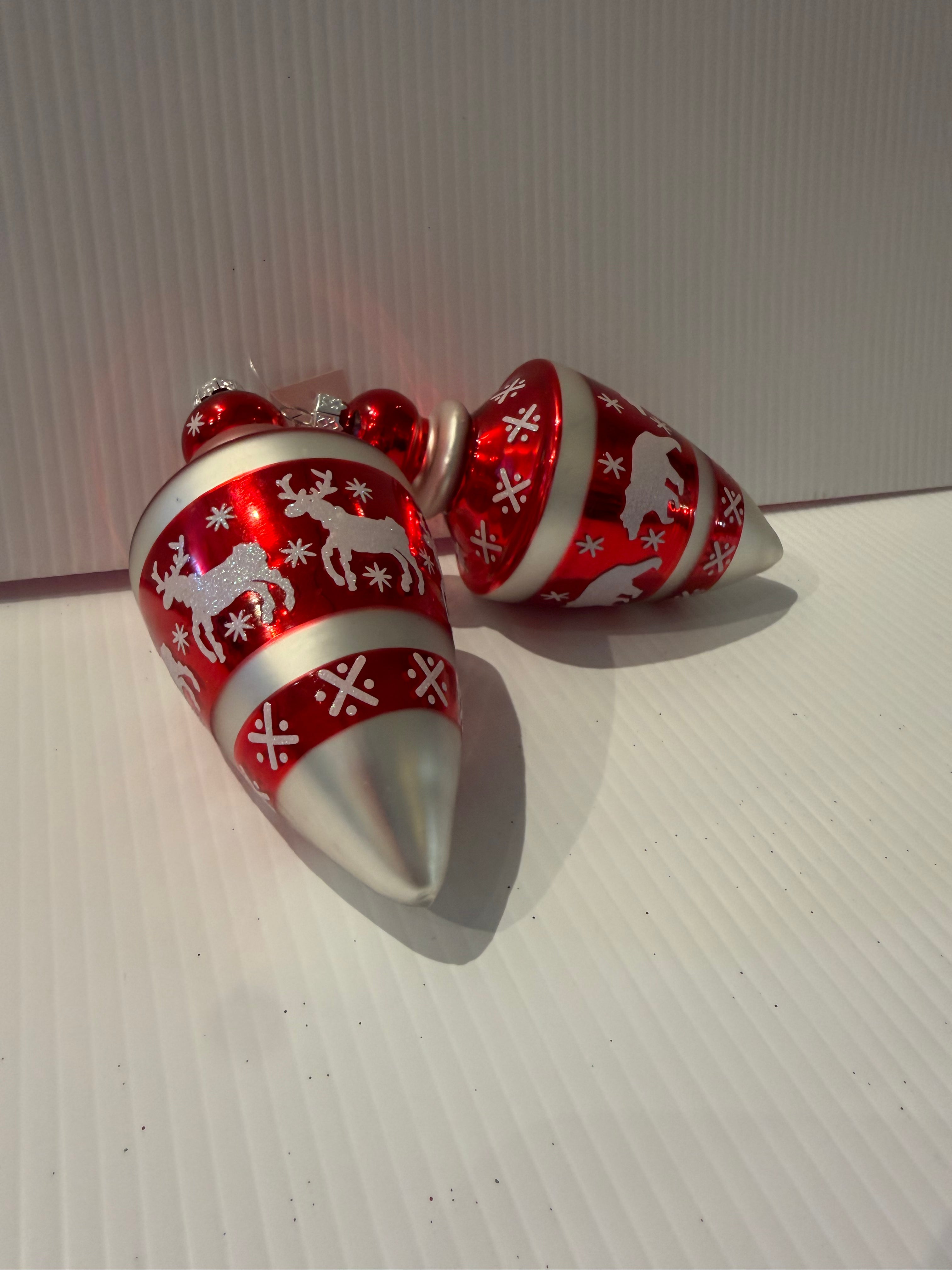 Glass Bear/Dear Ornament