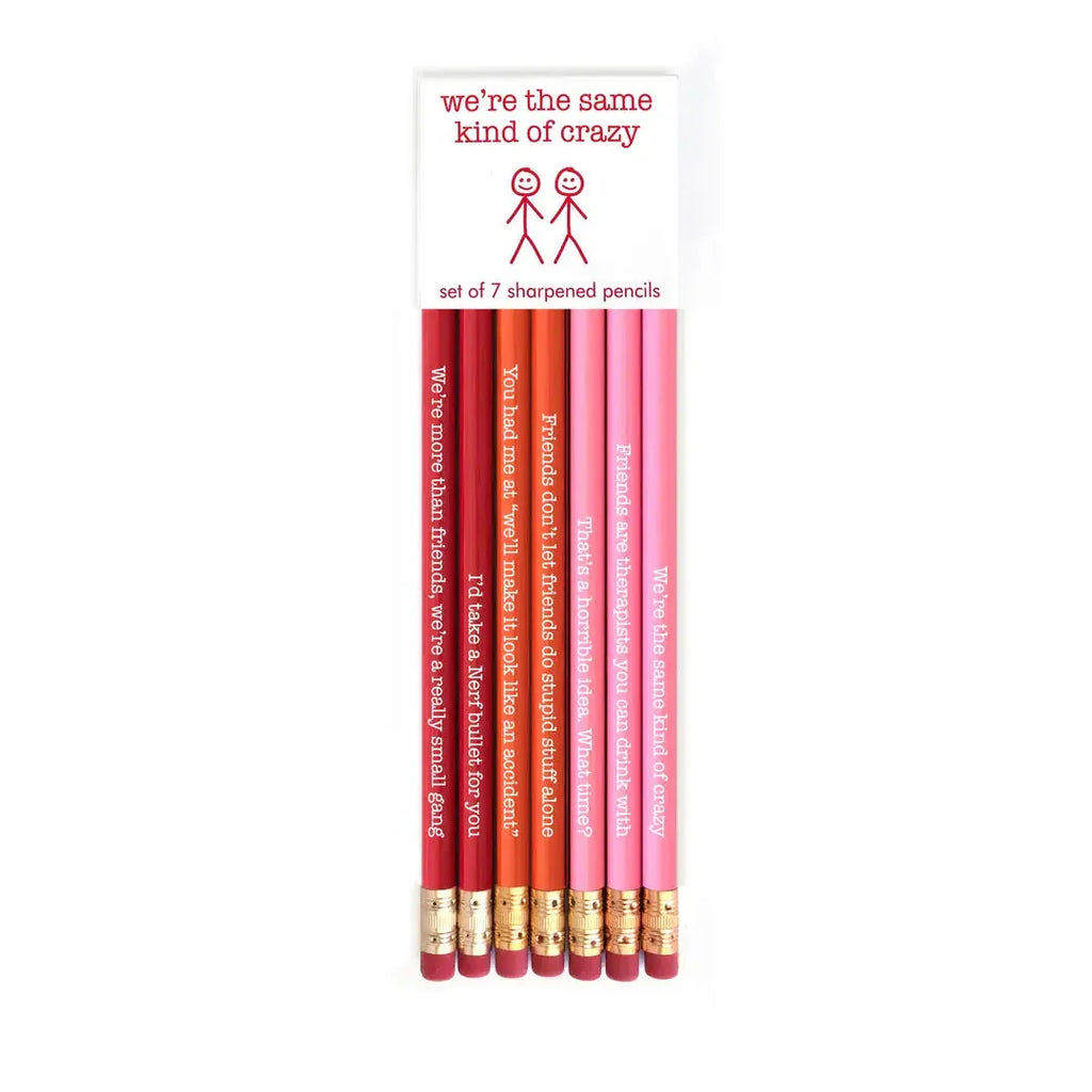 Quotable Pencil Set Same Kind Crazy