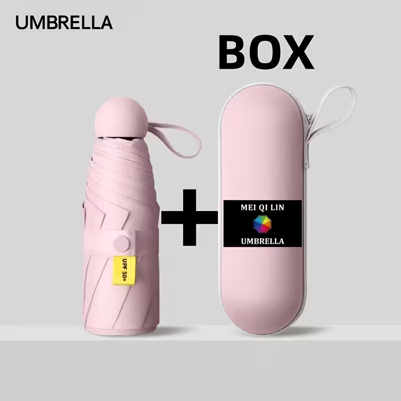 Compact Umbrella Light blue