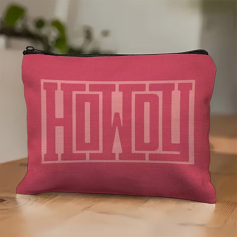 Vintage look Western Howdy Makeup Bag