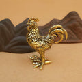 Brass Rooster Zodiac Figurine